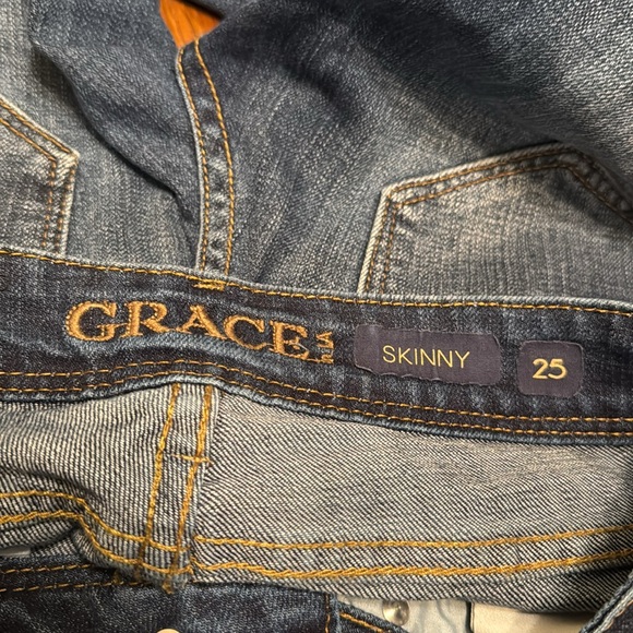 Jeans size 25, Grace in LA Skinny - Picture 7 of 8